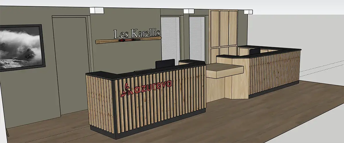 creation banque d accueil hotel village vacances les karellis00006